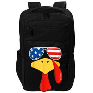 Cool Turkey Face Sunglasses Gobble Funny Thanksgiving Gifts Impact Tech Backpack