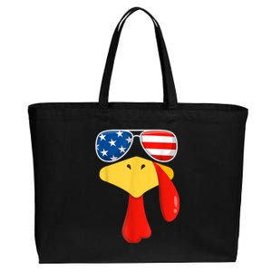 Cool Turkey Face Sunglasses Gobble Funny Thanksgiving Gifts Cotton Canvas Jumbo Tote