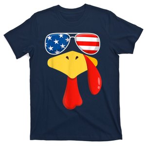 Cool Turkey Face Sunglasses Gobble Funny Thanksgiving Gifts T-Shirt