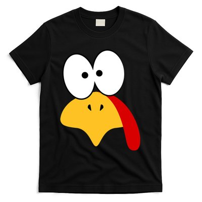 Cute Turkey Face Thanksgiving I'm Thankful Family Costume T-Shirt
