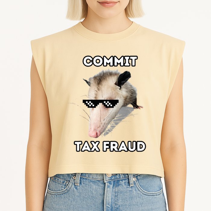 Commit Tax Fraud Garment-Dyed Women's Muscle Tee
