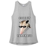 Commit Tax Fraud Ladies PosiCharge Tri-Blend Wicking Tank