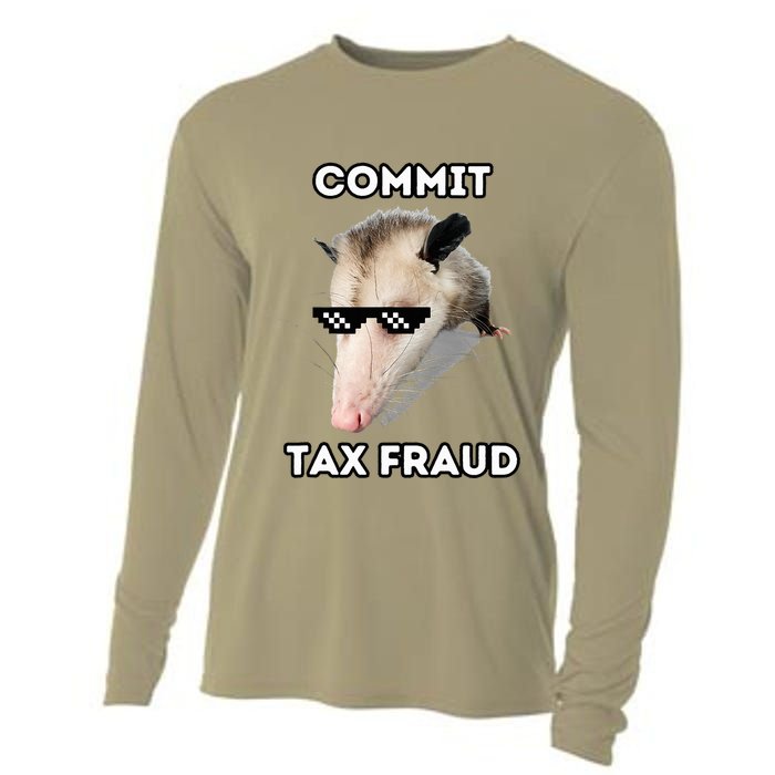 Commit Tax Fraud Cooling Performance Long Sleeve Crew