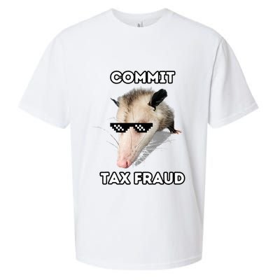 Commit Tax Fraud Sueded Cloud Jersey T-Shirt