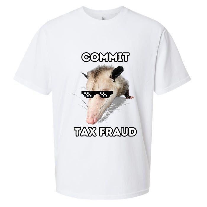 Commit Tax Fraud Sueded Cloud Jersey T-Shirt