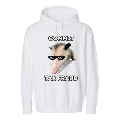 Commit Tax Fraud Garment-Dyed Fleece Hoodie