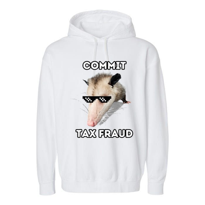Commit Tax Fraud Garment-Dyed Fleece Hoodie