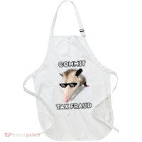 Commit Tax Fraud Full-Length Apron With Pockets