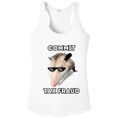 Commit Tax Fraud Ladies PosiCharge Competitor Racerback Tank