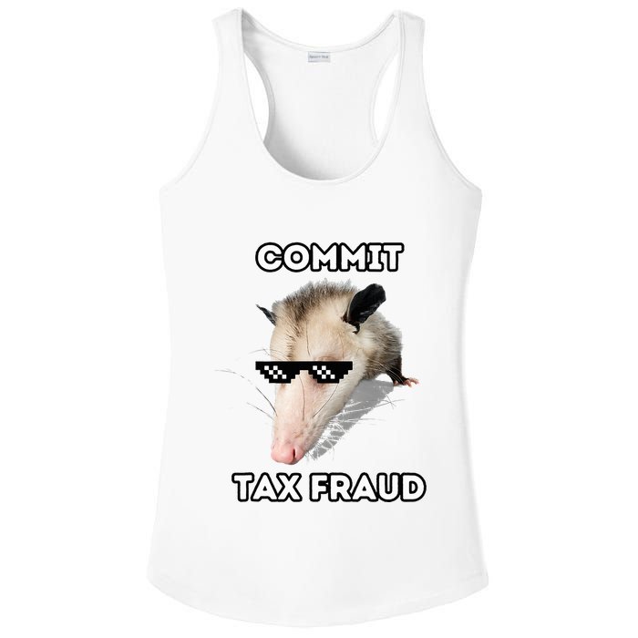 Commit Tax Fraud Ladies PosiCharge Competitor Racerback Tank