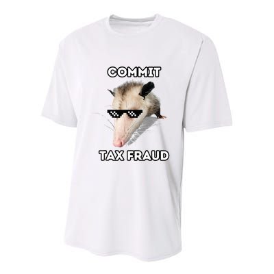 Commit Tax Fraud Youth Performance Sprint T-Shirt