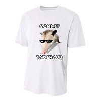 Commit Tax Fraud Youth Performance Sprint T-Shirt