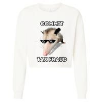 Commit Tax Fraud Cropped Pullover Crew
