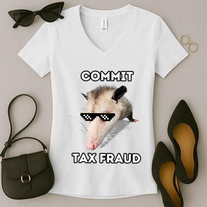 Commit Tax Fraud Women's V-Neck T-Shirt