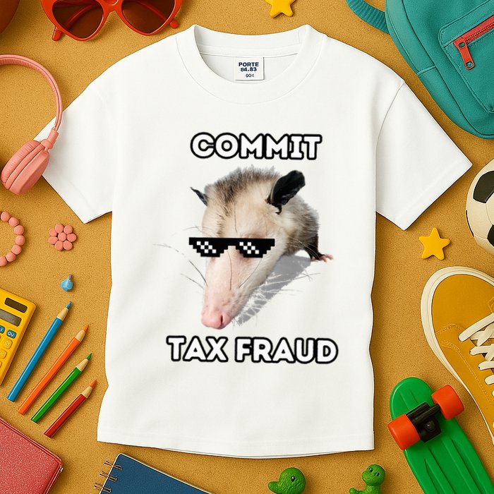 Commit Tax Fraud Kids T-Shirt