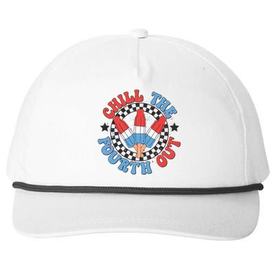 Chill The Fourth Out 4th Of July Independence Day Snapback Five-Panel Rope Hat