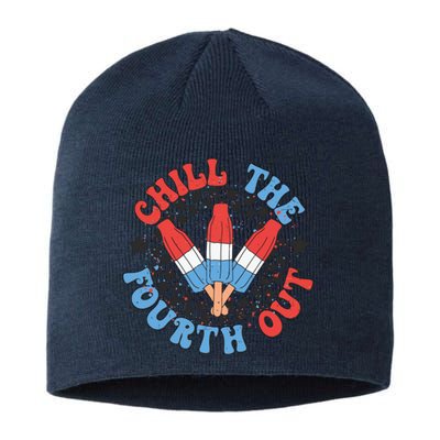 Chill The Fourth Out 4th Of July Independence Day Sustainable Beanie