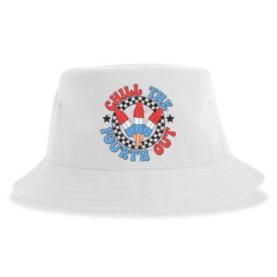 Chill The Fourth Out 4th Of July Independence Day Sustainable Bucket Hat