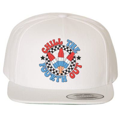 Chill The Fourth Out 4th Of July Independence Day Wool Snapback Cap