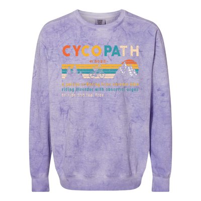 Cycopath Tee Funny Mountain Bike Lover MTB Biker Biking Colorblast Crewneck Sweatshirt