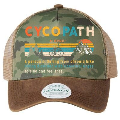Cycopath Tee Funny Mountain Bike Lover MTB Biker Biking Legacy Tie Dye Trucker Hat