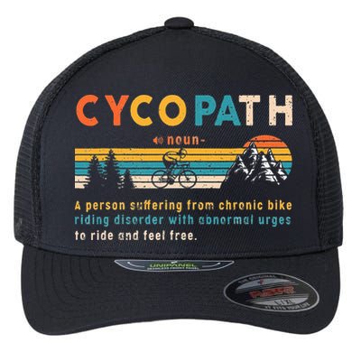 Cycopath Tee Funny Mountain Bike Lover MTB Biker Biking Flexfit Unipanel Trucker Cap