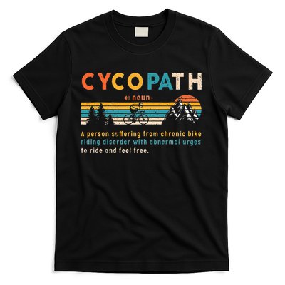 Cycopath Tee Funny Mountain Bike Lover MTB Biker Biking T-Shirt