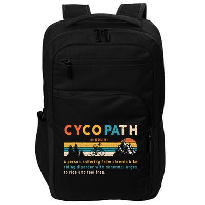 Cycopath Tee Funny Mountain Bike Lover MTB Biker Biking Impact Tech Backpack