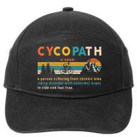 Cycopath Tee Funny Mountain Bike Lover MTB Biker Biking 7-Panel Snapback Hat