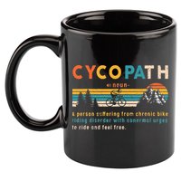 Cycopath Tee Funny Mountain Bike Lover MTB Biker Biking 11oz C Handle Ceramic Mug