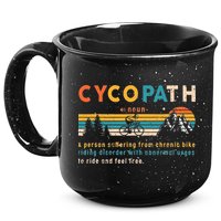 Cycopath Tee Funny Mountain Bike Lover MTB Biker Biking 15oz Campfire Ceramic Mug