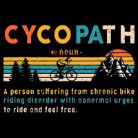 Cycopath Tee Funny Mountain Bike Lover MTB Biker Biking Youth Performance Sprint T-Shirt