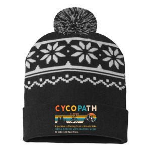 Cycopath Tee Funny Mountain Bike Lover MTB Biker Biking USA-Made Snowflake Beanie