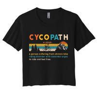 Cycopath Tee Funny Mountain Bike Lover MTB Biker Biking Crop Top
