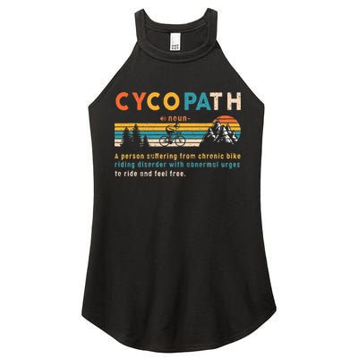 Cycopath Tee Funny Mountain Bike Lover MTB Biker Biking Women's Perfect Tri Rocker Tank