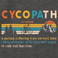Cycopath Tee Funny Mountain Bike Lover MTB Biker Biking Vector Backpack