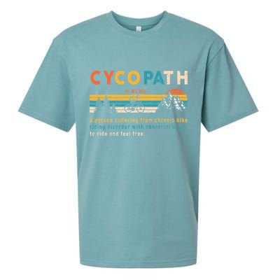 Cycopath Tee Funny Mountain Bike Lover MTB Biker Biking Sueded Cloud Jersey T-Shirt