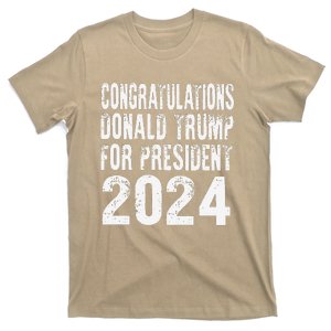 Congratulations Trump For President 2024 T-Shirt