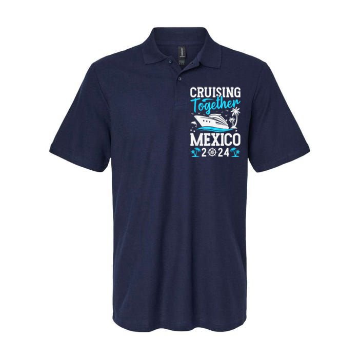 Cruising Together Family Matching Cruise Trip Mexico 2024 Softstyle Adult Sport Polo