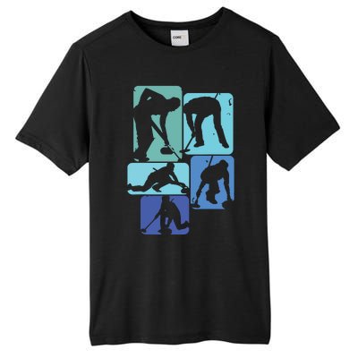 Curling T For Curler Retro Men Curling Player Tall Fusion ChromaSoft Performance T-Shirt