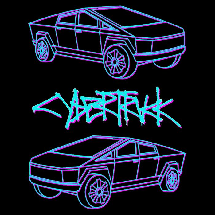Cyber Trucks, Futuristic Design & Technology 7-Panel Snapback Hat