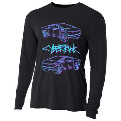 Cyber Trucks, Futuristic Design & Technology Cooling Performance Long Sleeve Crew