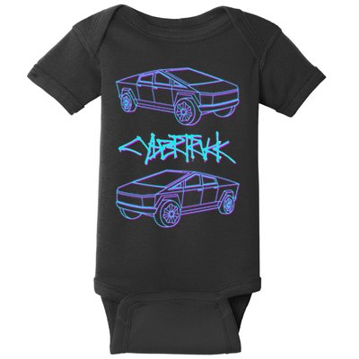 Cyber Trucks, Futuristic Design & Technology Baby Bodysuit