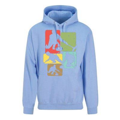 Curling T For Curler Retro Women Curling Player Unisex Surf Hoodie