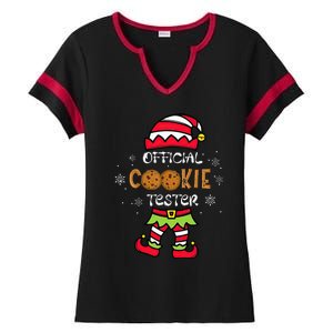 Cookie Tester Family Christmas Pajamas Ladies Halftime Notch Neck Tee