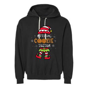 Cookie Tester Family Christmas Pajamas Garment-Dyed Fleece Hoodie