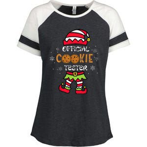 Cookie Tester Family Christmas Pajamas Enza Ladies Jersey Colorblock Tee