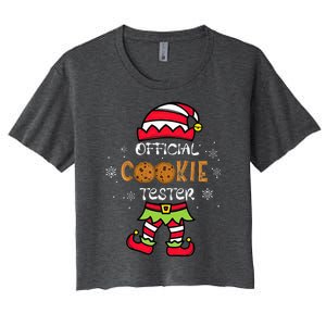 Cookie Tester Family Christmas Pajamas Women's Crop Top Tee