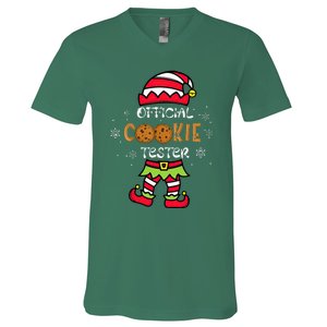 Cookie Tester Family Christmas Pajamas V-Neck T-Shirt