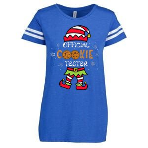 Cookie Tester Family Christmas Pajamas Enza Ladies Jersey Football T-Shirt